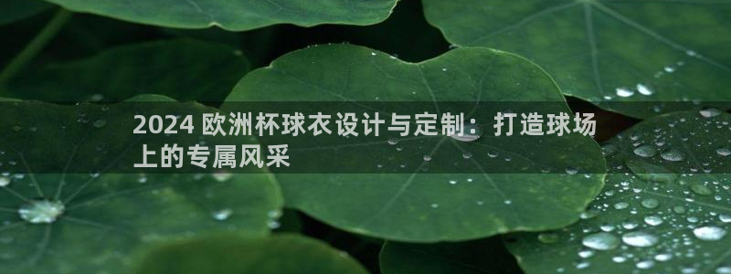 欧洲杯下单网址：2024 欧洲杯球衣设计与定制：打造球场
上的专属风采