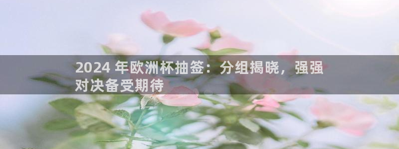 欧洲杯指定投注网站|2024 年欧洲杯抽签：分组揭晓，强强
对决备受期待